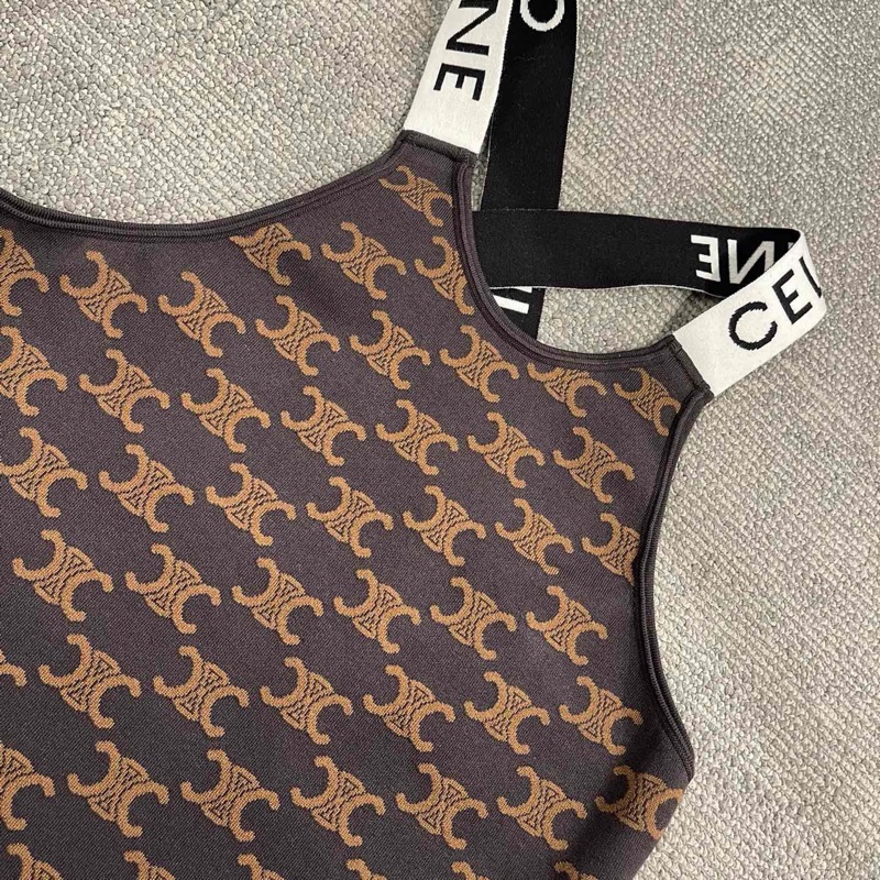 Celine 女士 徽標連衣裙XS S M碼-2