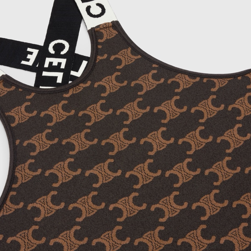 Celine 女士 徽標連衣裙XS S M碼-3