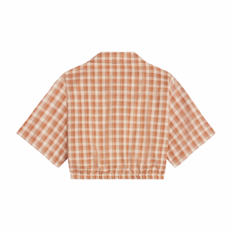 Celine 女士 格紋短款襯衫FR-34 FR-36碼-5