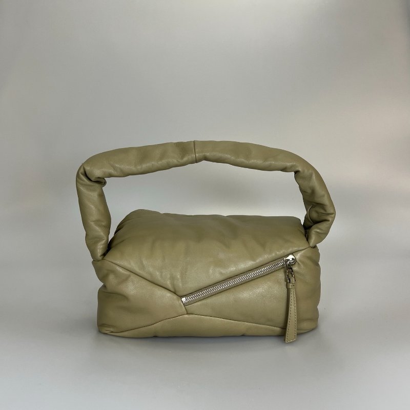 LOEWE 062244 綠Puffer Puzzle hobo單肩包-1