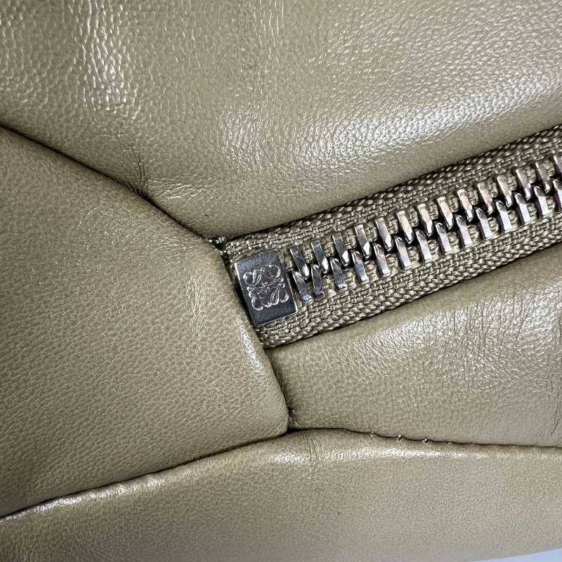 LOEWE 062244 綠Puffer Puzzle hobo單肩包-6