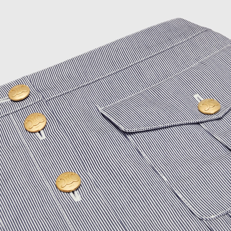 Celine 女士 褶襇迷你短裙34 38-2