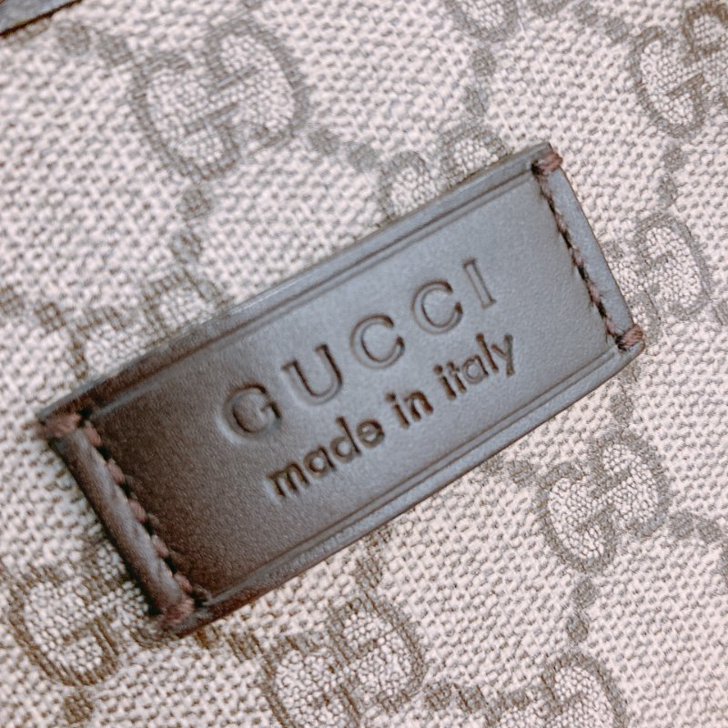 MS0573 Gucci 古馳 兩用 多用途 托特包 大手提包 經典老花紋 帆布 棕色 銀扣 2 Way Tote Shoulder Bag Canvas Brown x PHW-10