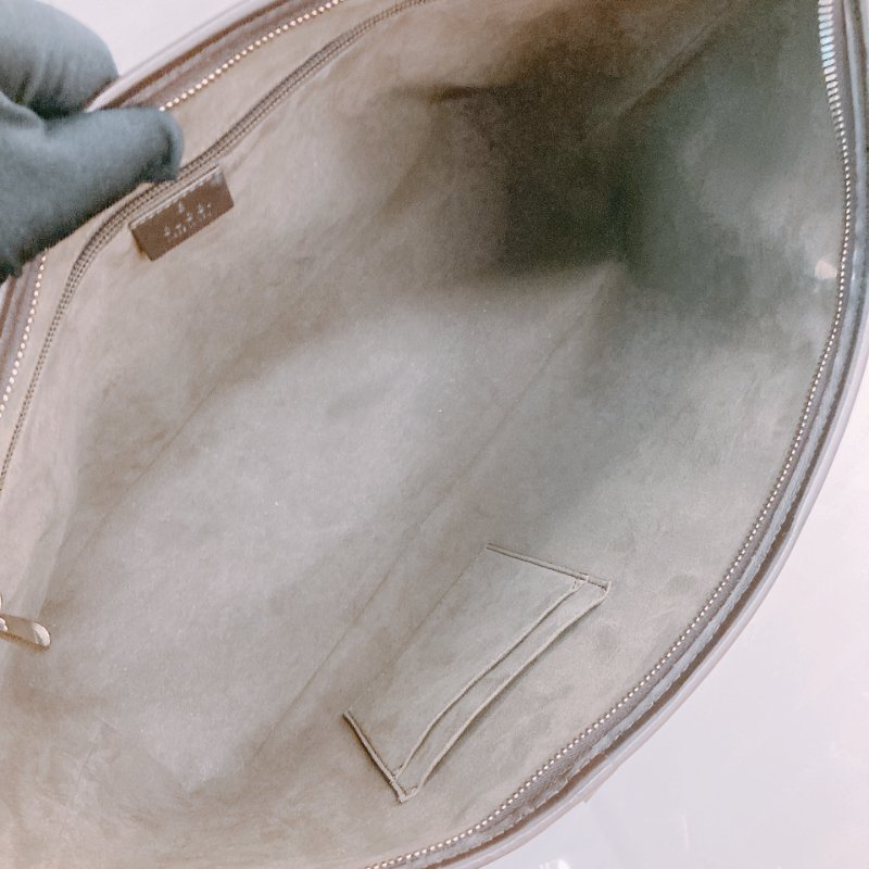 MS0573 Gucci 古馳 兩用 多用途 托特包 大手提包 經典老花紋 帆布 棕色 銀扣 2 Way Tote Shoulder Bag Canvas Brown x PHW-12