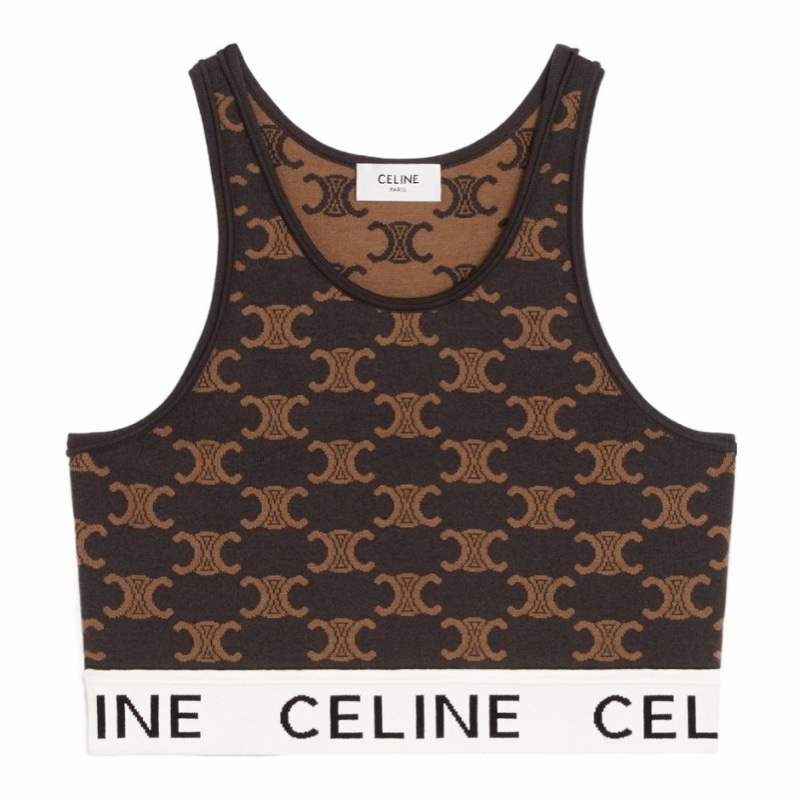 Celine 女士 徽標背心XS S M碼-1