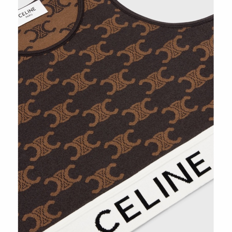 Celine 女士 徽標背心XS S M碼-3