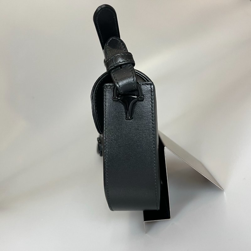 GUCCI SOBLACK 1955全皮馬銜迷你斜背包-2