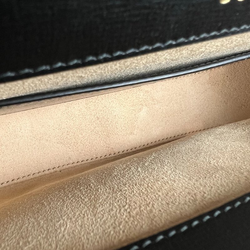 GUCCI SOBLACK 1955全皮馬銜迷你斜背包-6