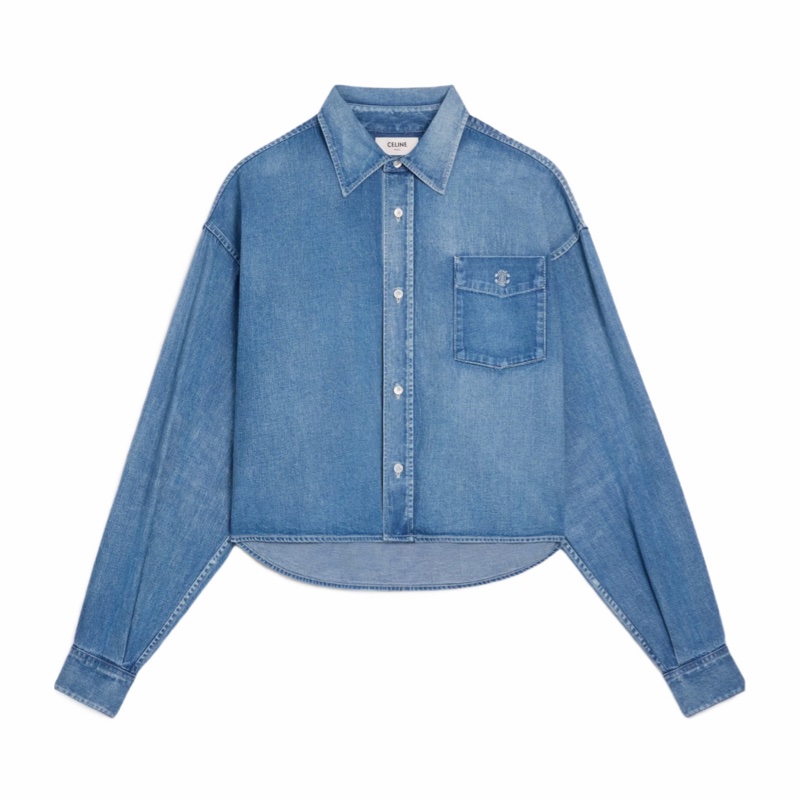 Celine 女士 長袖襯衫XS S M L碼-0