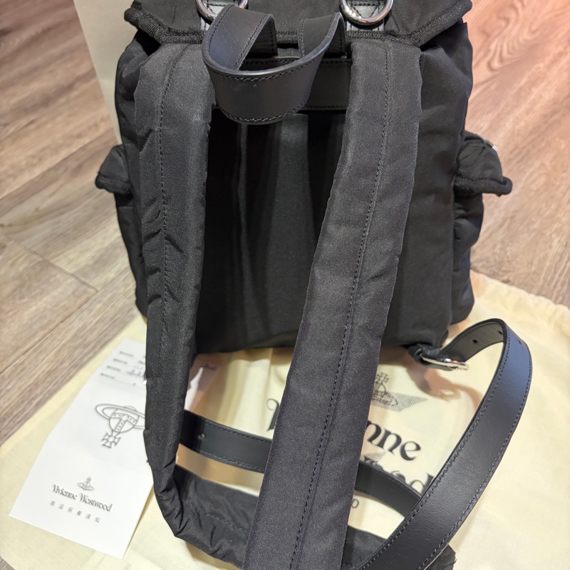 VivienneWestwood肯亞系列 小雙肩尼龍後背包-4