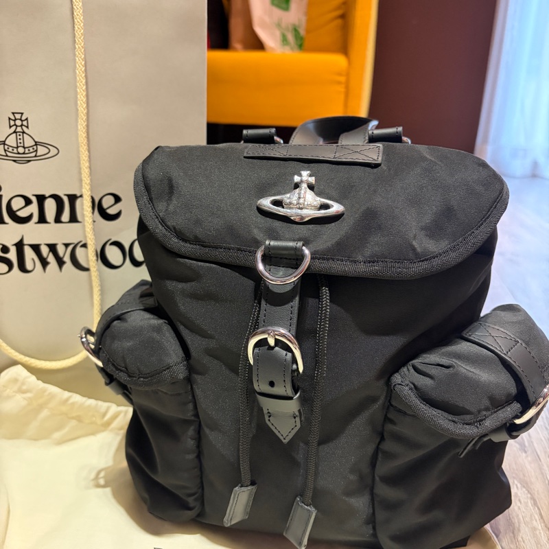 VivienneWestwood肯亞系列 小雙肩尼龍後背包-7