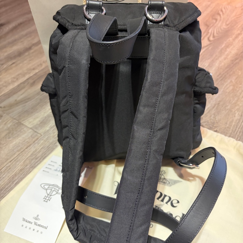 VivienneWestwood肯亞系列 小雙肩尼龍後背包-8