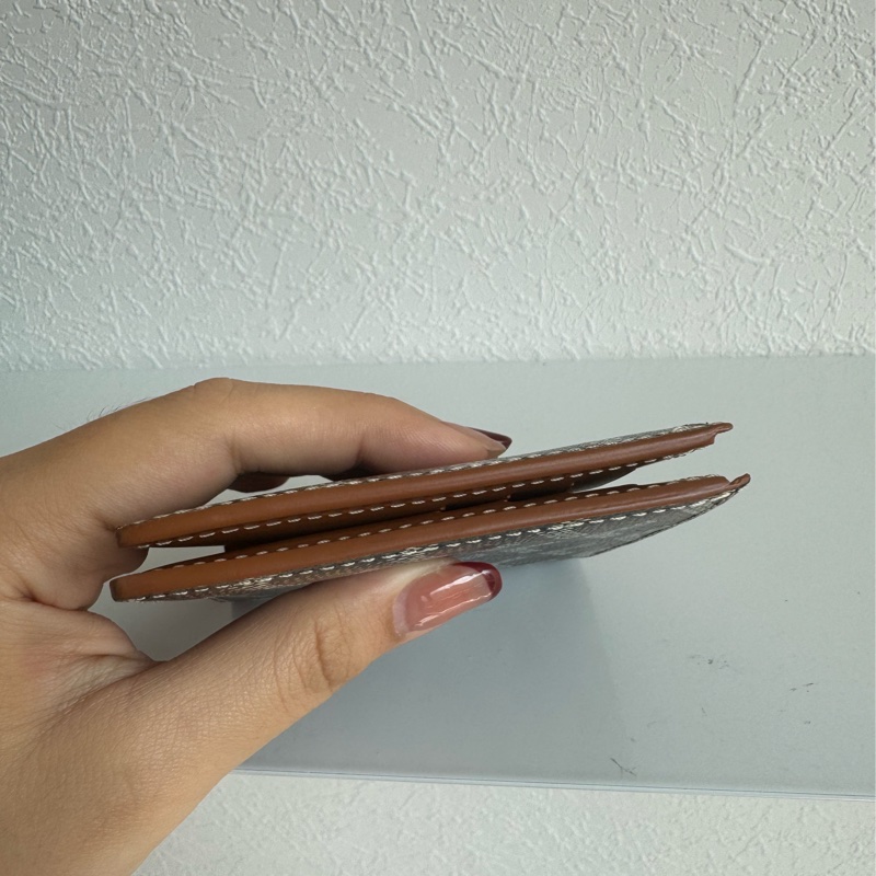 Goyard咖花紋對開短夾 熱門😻-5