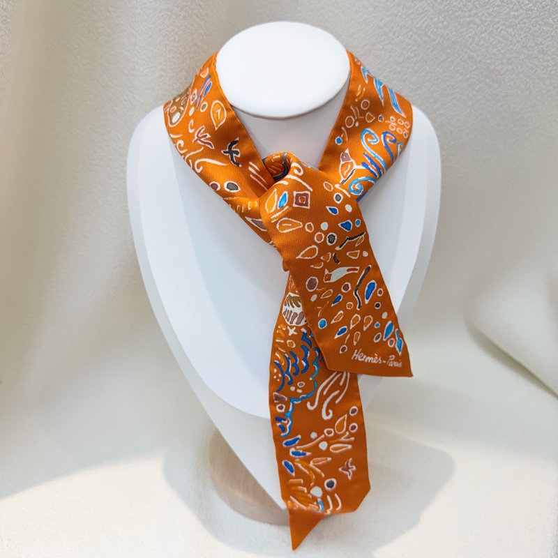Hermes Isola di Primavera Twilly 春日之島絲巾 XB802-0