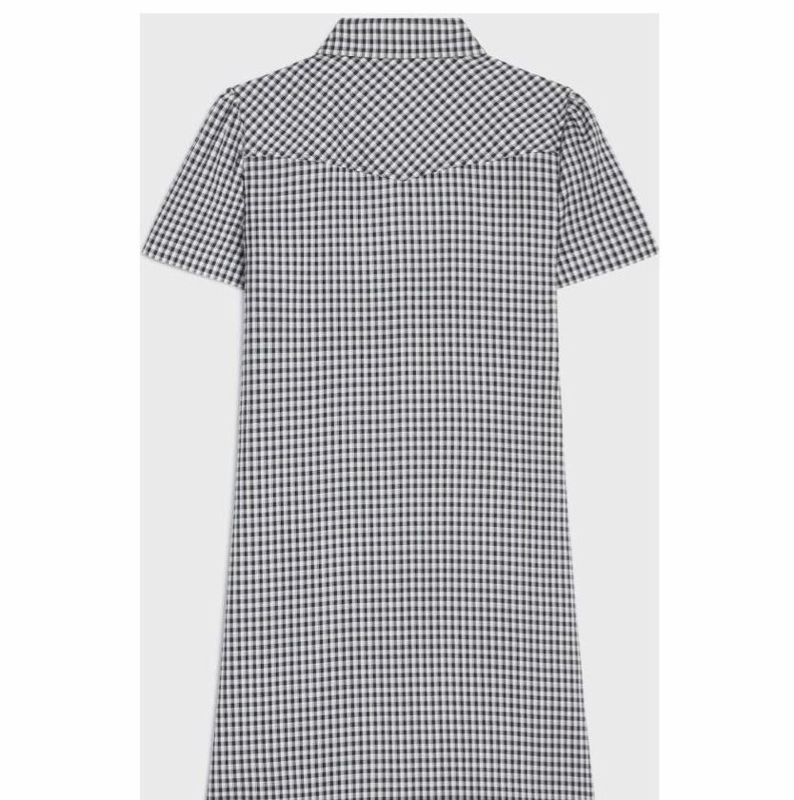 Celine 女士 翻領短袖連衣裙FR-38 FR-40-1