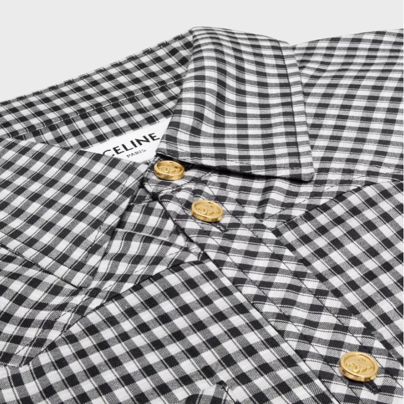 Celine 女士 翻領短袖連衣裙FR-38 FR-40-2