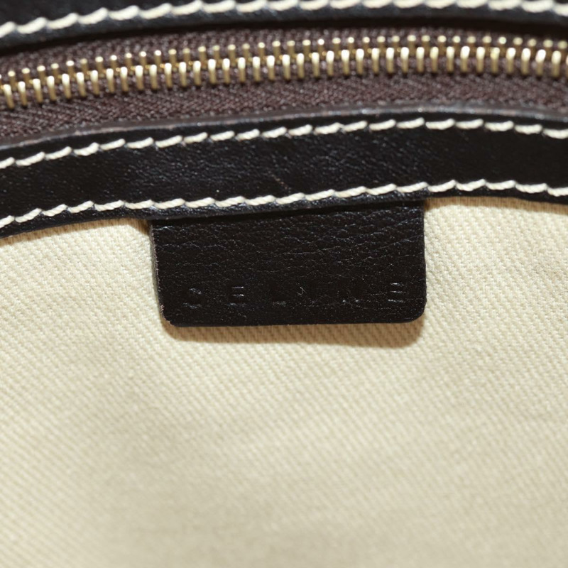 【日本直送】CELINE Macadam帆布手提包 PVC皮革 2way 白色金色 Auth 171966A-20