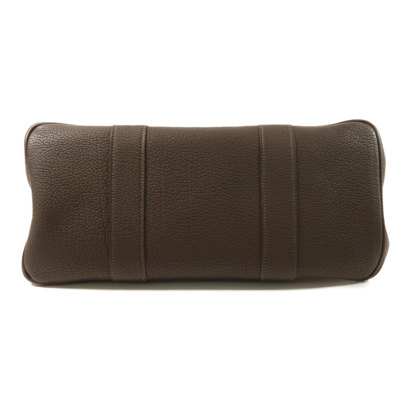 HERMES 帆布Garden Party PM銀扣手挽袋Ebene-3