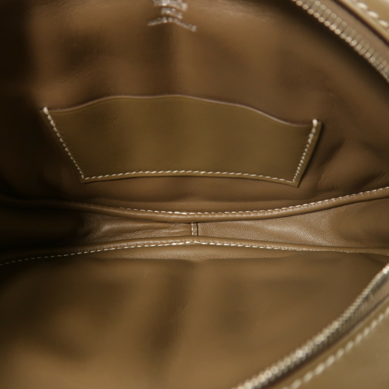 HERMES Swift皮革In The Loop 18銀扣腰包Etoupe-4