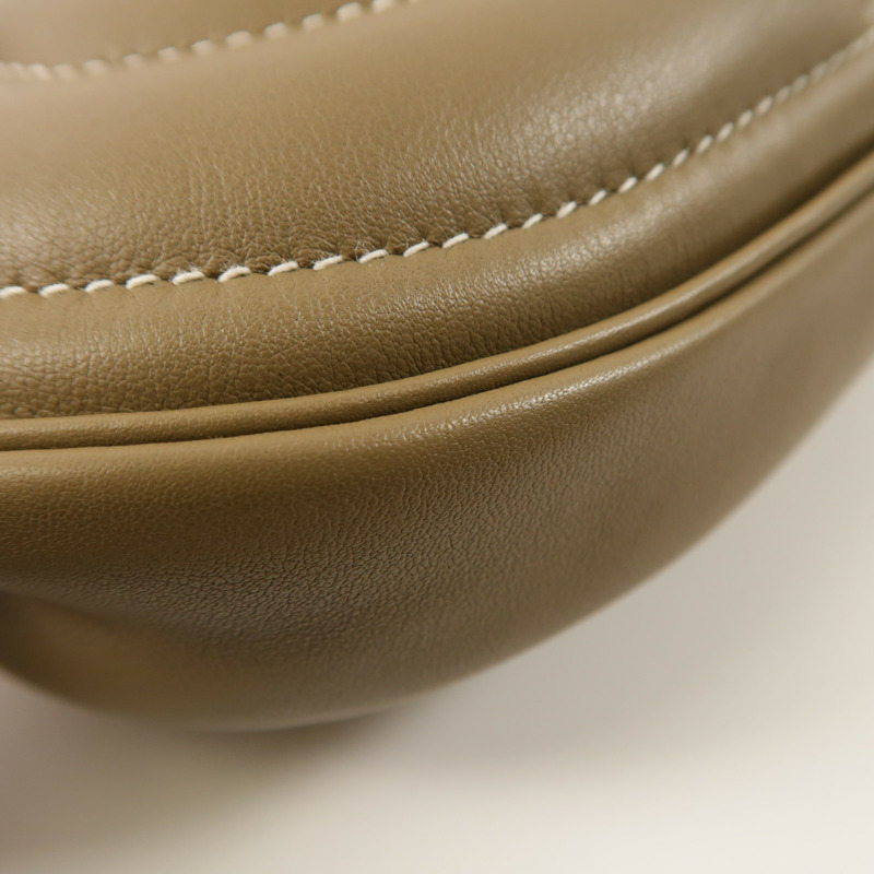 HERMES Swift皮革In The Loop 18銀扣腰包Etoupe-12