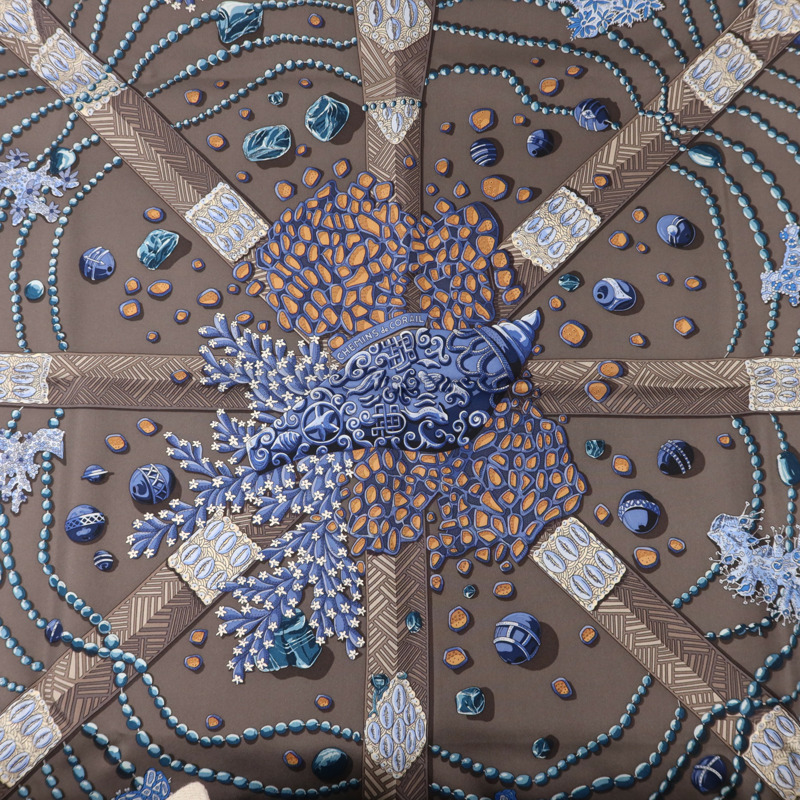 HERMES 絲質Scarf 90x90絲巾-5