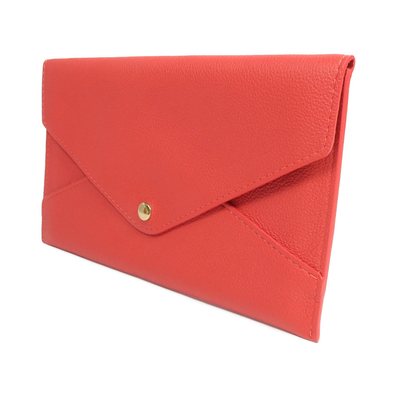 LOUIS VUITTON 牛皮皮革Envelope Wallet金扣長錢包-2