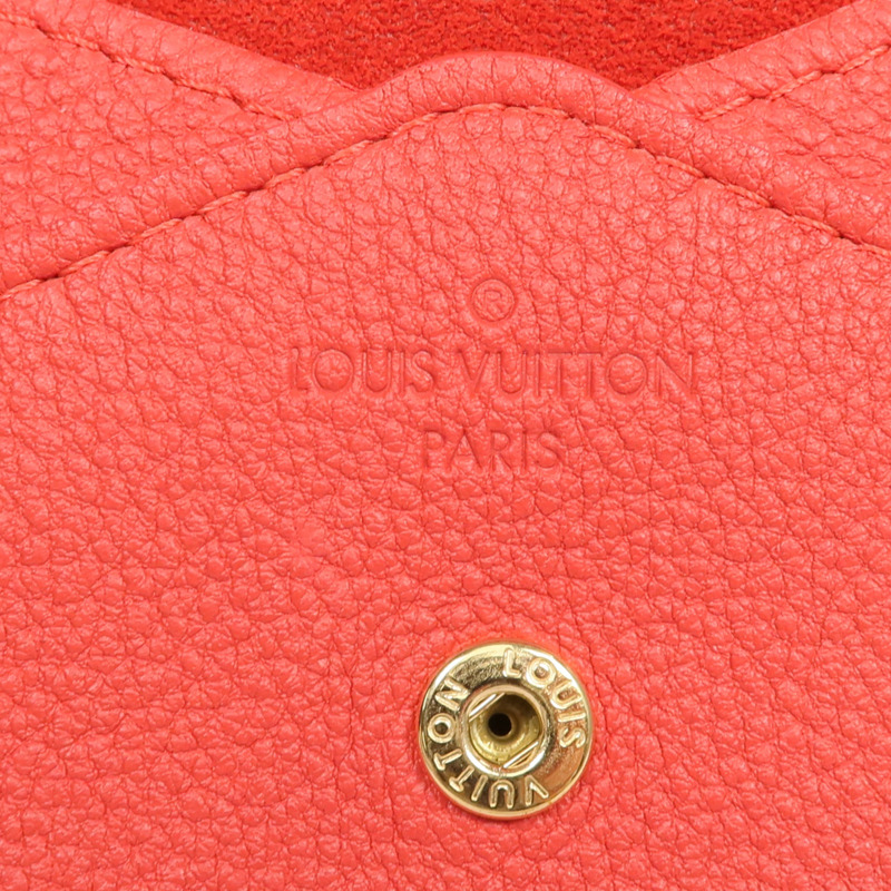 LOUIS VUITTON 牛皮皮革Envelope Wallet金扣長錢包-5