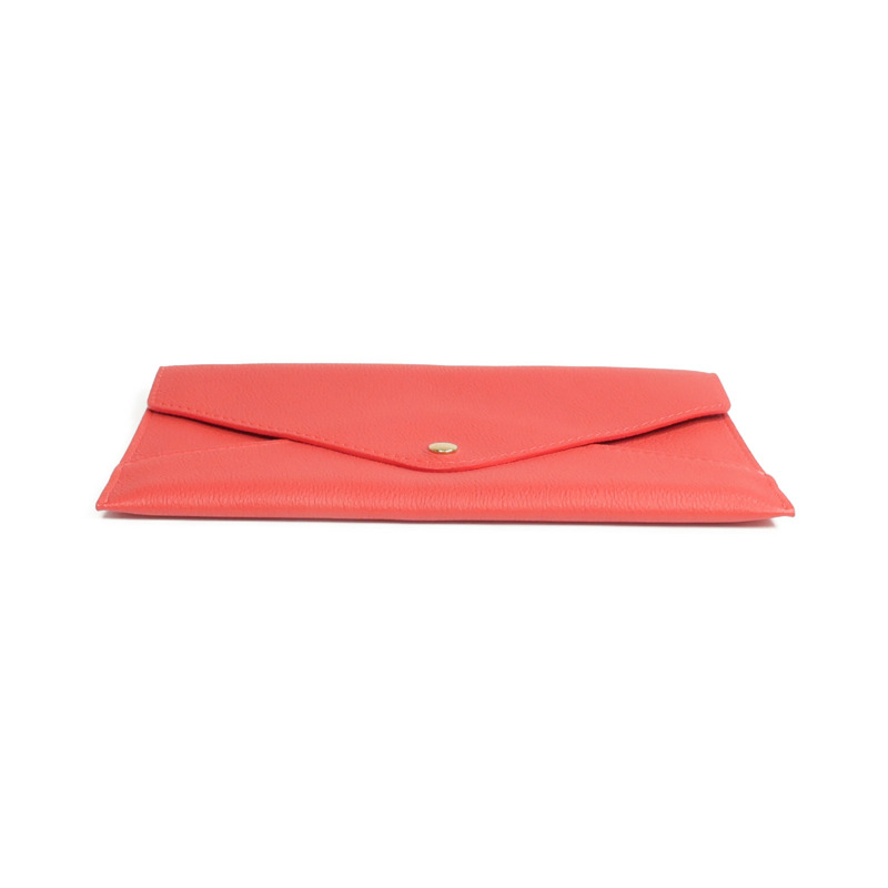 LOUIS VUITTON 牛皮皮革Envelope Wallet金扣長錢包-6