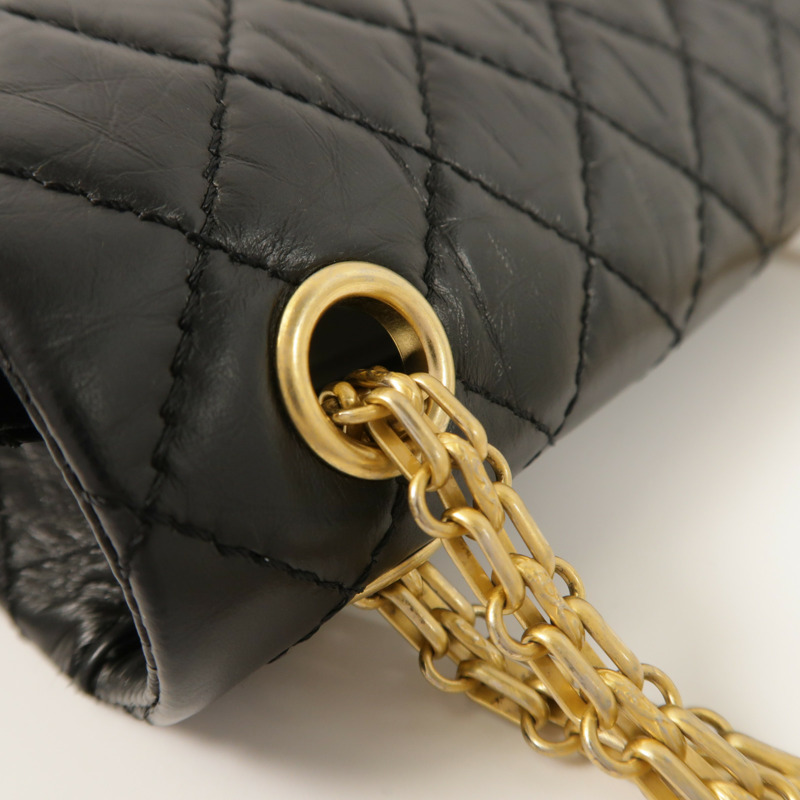 CHANEL 牛皮皮革2.55 Mini金扣鏈帶肩背袋-20