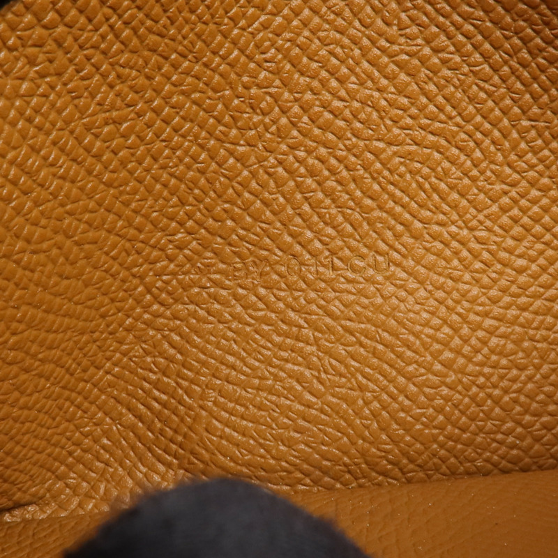HERMES Epsom皮革Bearn Long Wallet金扣長錢包Gold-12