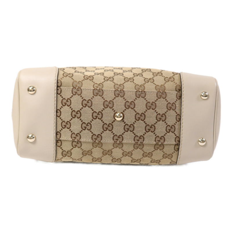 GUCCI 帆布Tote Bag金扣手挽袋-3