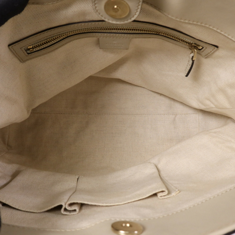 GUCCI 帆布Tote Bag金扣手挽袋-4