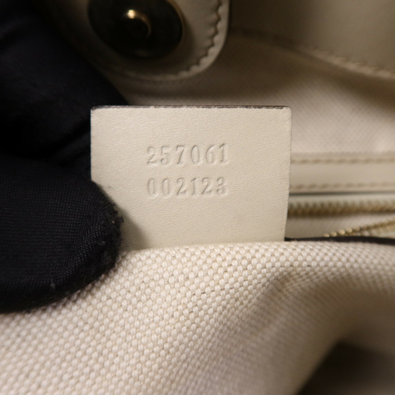 GUCCI 帆布Tote Bag金扣手挽袋-7