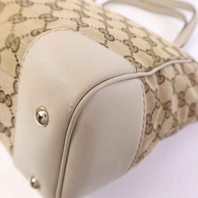 GUCCI 帆布Tote Bag金扣手挽袋-12