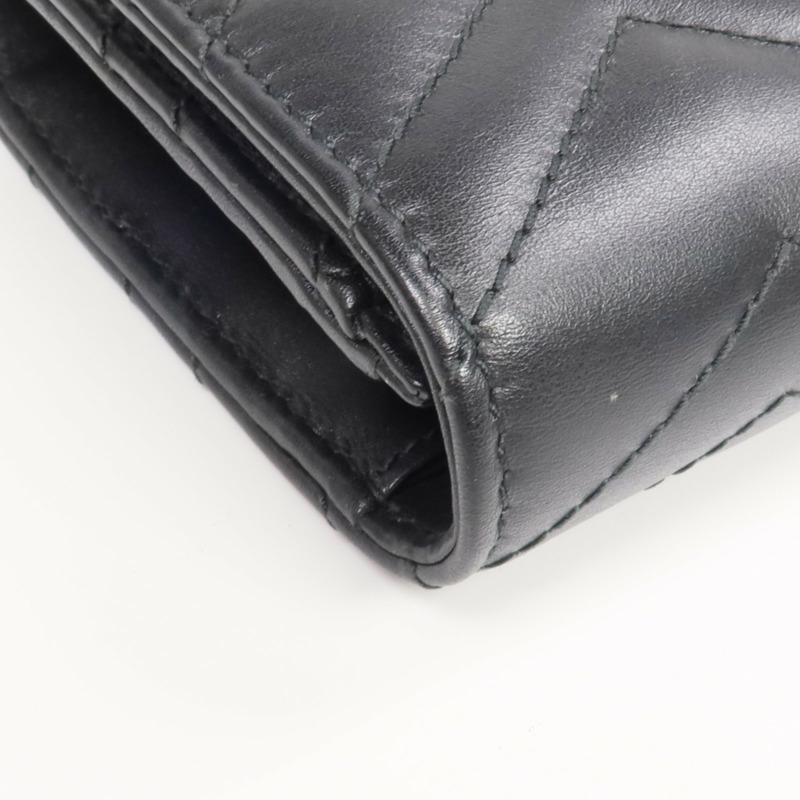 GUCCI 牛皮皮革GG Marmont Long Wallet金扣長錢包-8