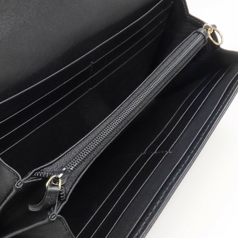 GUCCI 牛皮皮革GG Marmont Long Wallet金扣長錢包-11