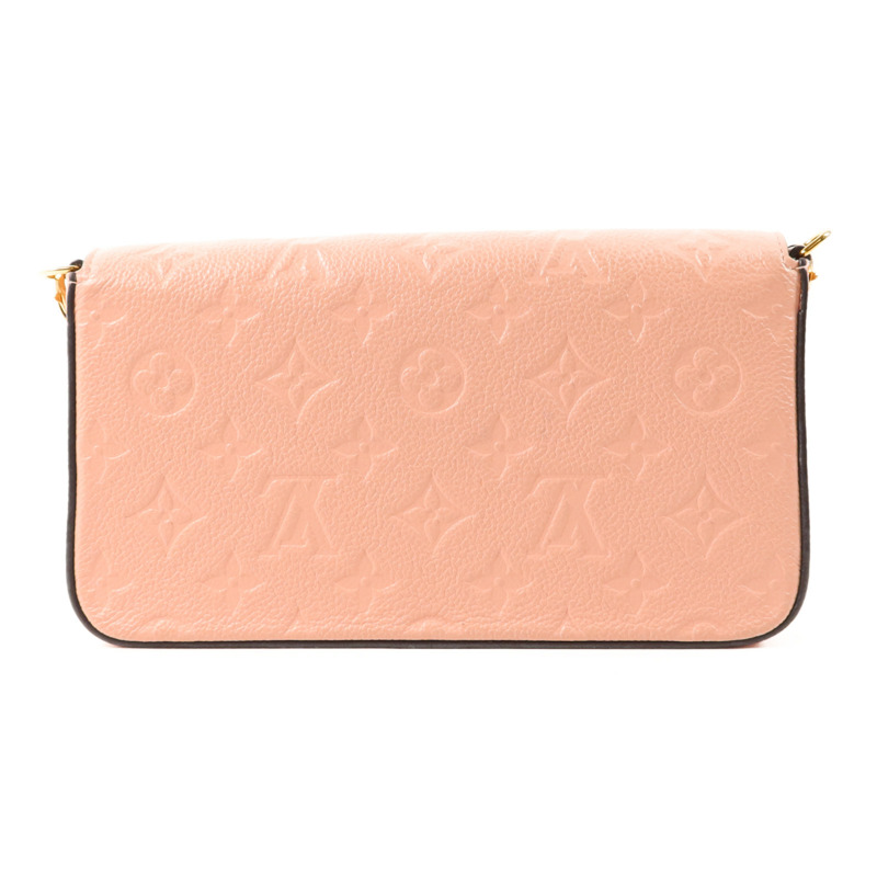 LOUIS VUITTON Monogram Empreinte Felicie Pochette金扣鏈帶肩背袋-1