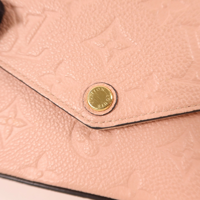 LOUIS VUITTON Monogram Empreinte Felicie Pochette金扣鏈帶肩背袋-8