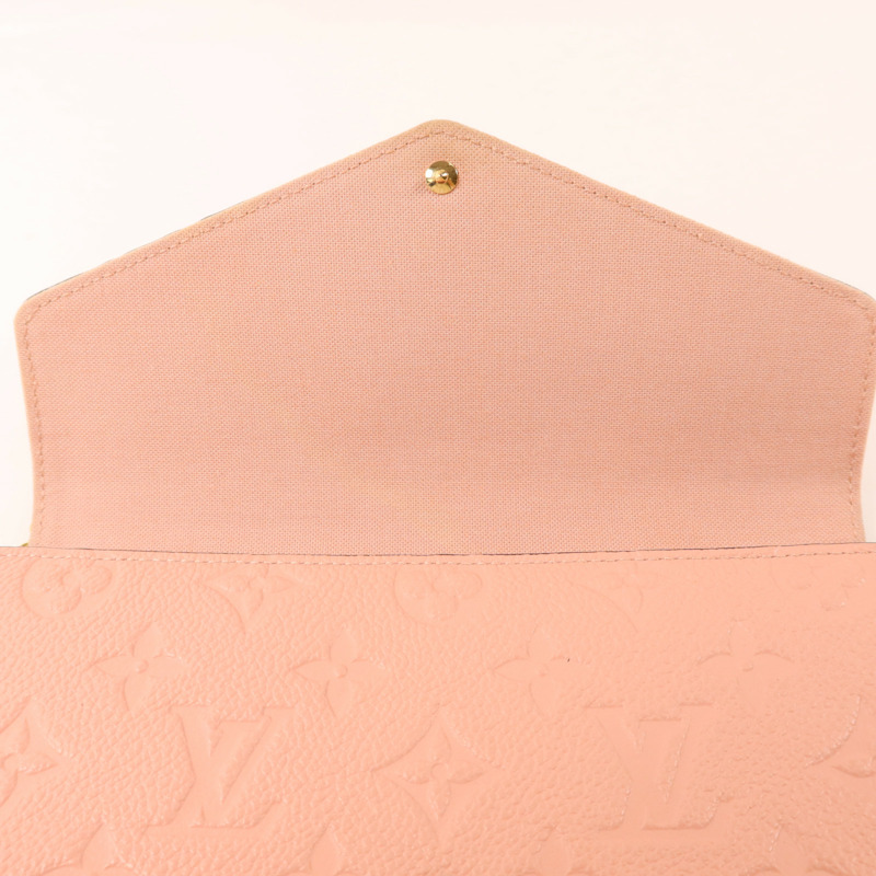 LOUIS VUITTON Monogram Empreinte Felicie Pochette金扣鏈帶肩背袋-17