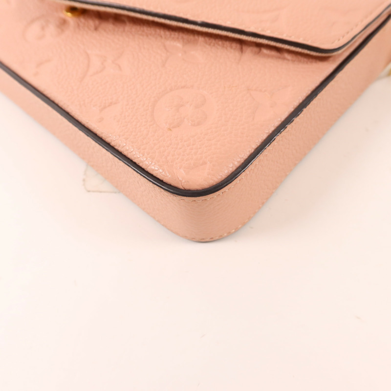 LOUIS VUITTON Monogram Empreinte Felicie Pochette金扣鏈帶肩背袋-18