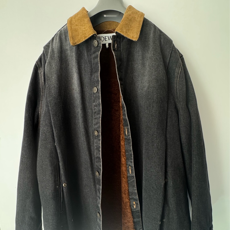 Loewe 丹寧內羔羊毛外套50號-0