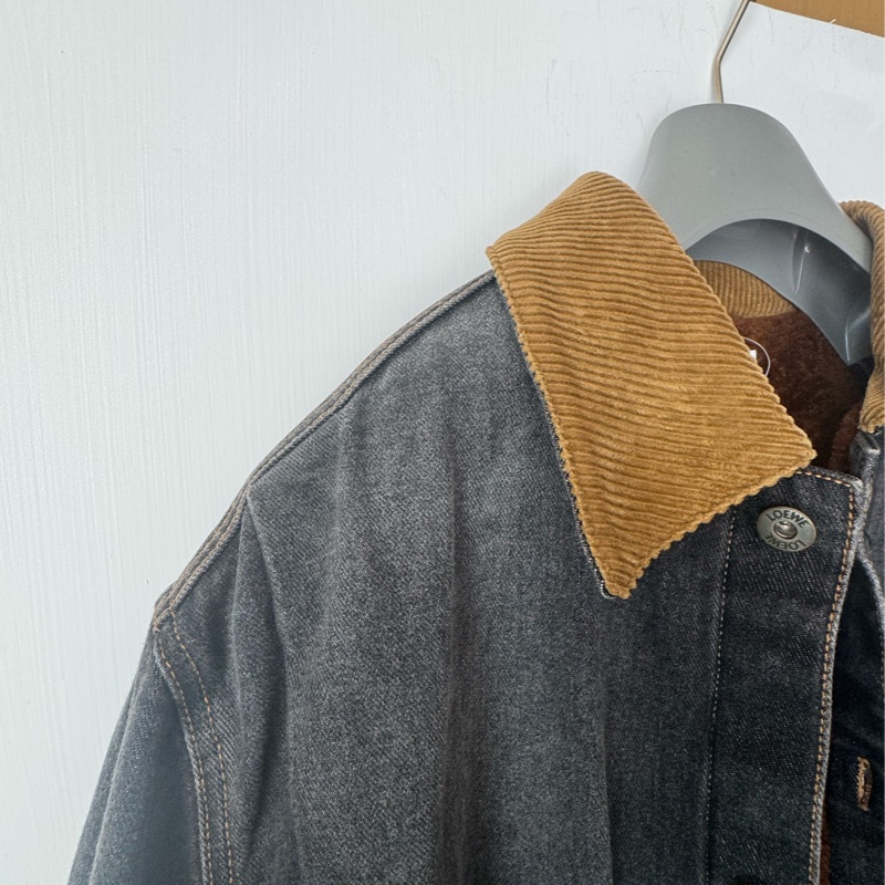 Loewe 丹寧內羔羊毛外套50號-2