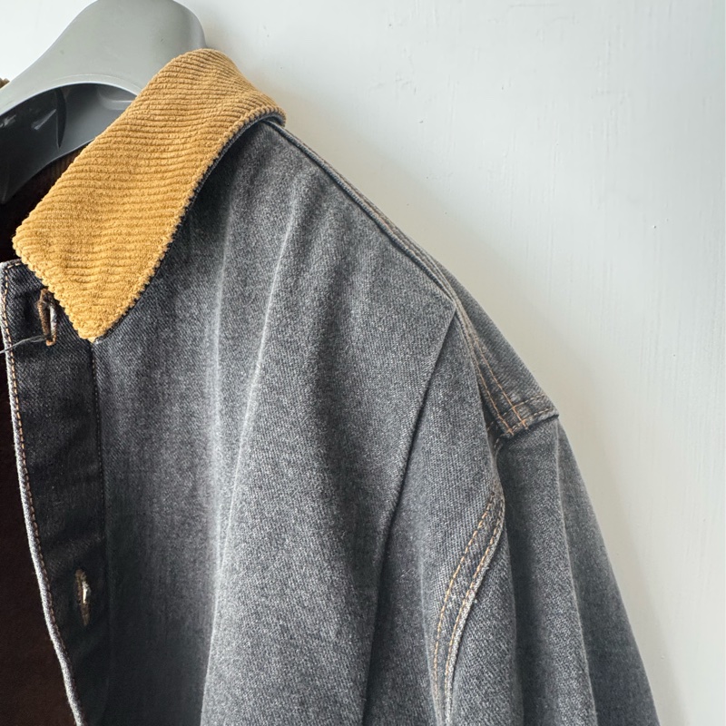 Loewe 丹寧內羔羊毛外套50號-3