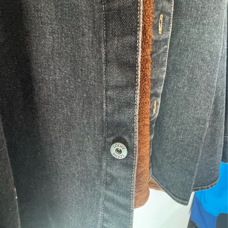 Loewe 丹寧內羔羊毛外套50號-6