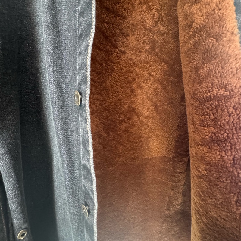 Loewe 丹寧內羔羊毛外套50號-7