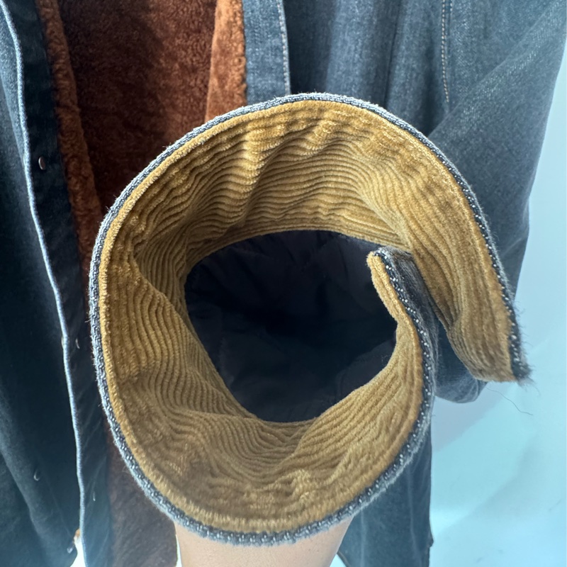 Loewe 丹寧內羔羊毛外套50號-12