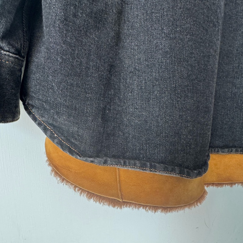 Loewe 丹寧內羔羊毛外套50號-16