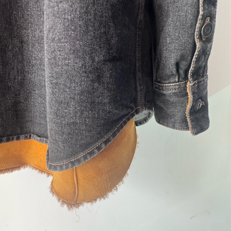 Loewe 丹寧內羔羊毛外套50號-18