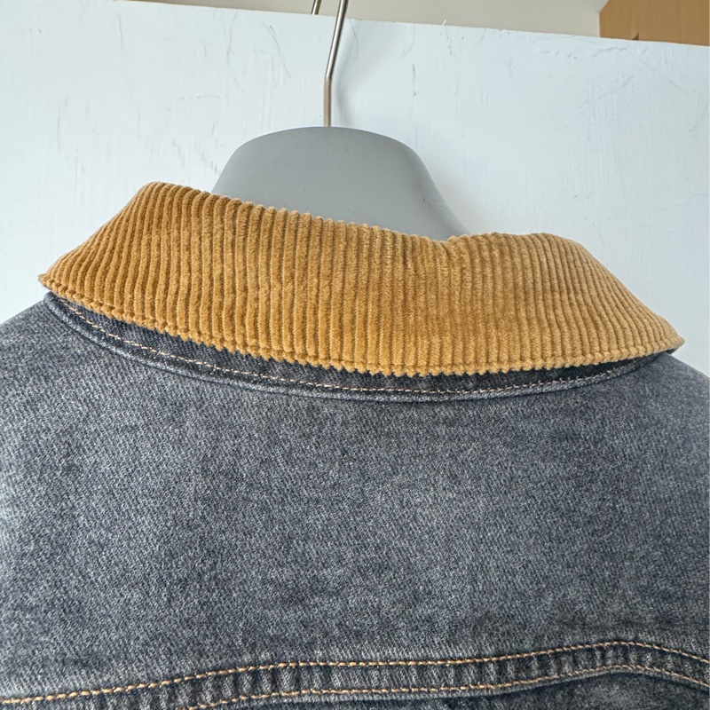 Loewe 丹寧內羔羊毛外套50號-19