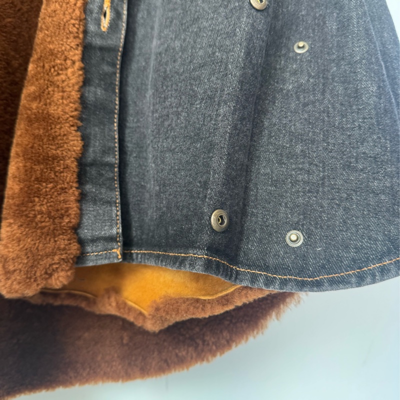 Loewe 丹寧內羔羊毛外套50號-22